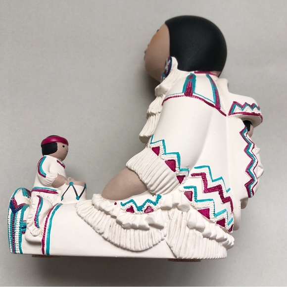 Vintage Cleo Teissedre Navajo Woman Storyteller Large Figurine - Picture 6 of 9